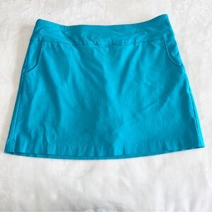 Zac & Rachel Blue Skort Size 8 Mini Skirt Shorts Stretch Casual Athletic Golf